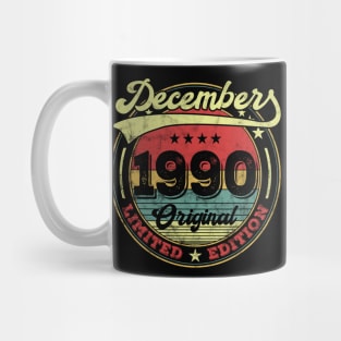 December 1990 Birthday Vintage Limited Edition Mug